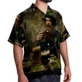 thumbnail image 2 of Saint Patrick's Day Men's Short Sleeve Hawaiian Poplin Shirt - Casual Printed Button Down Summer Beach Shirt for Men, 2 of 6