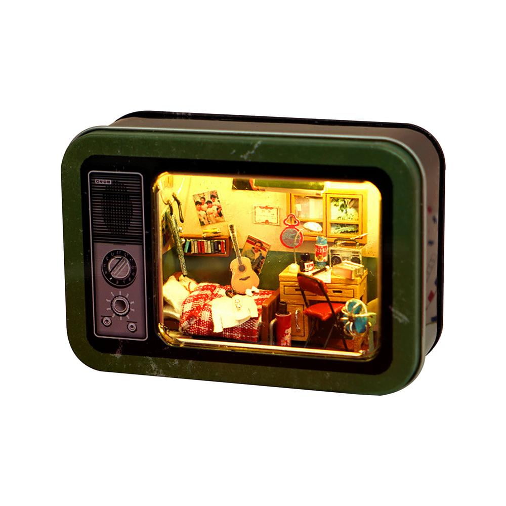 IMSHIE DIY Handmade Hut, Miniature Dollhouse Kit Decorations with