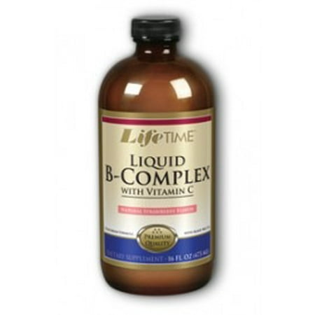 Complexe liquide B avec de la vitamine C Strawberry Pre acidifiés 750 mg Lifetime 16 oz Liquid
