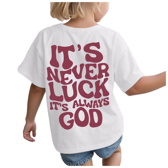 Ketyyh-chn99 Girls T Shirts Little Girl Short Sleeve Shirt Print Cute Summer Comfortable Tops T Shirt Size for 2-3 Years,White