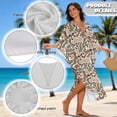 thumbnail image 4 of XYZCANDO Duck Camouflage Women's Long Kaftan Dress Flowy Maxi Dress Beach Cover Up Loose Fit Batwing Sleeve Swimsuit Cover Ups Hawaiian Robe Vacation Outfits Elegant Gown Top Night Dress, 4 of 7
