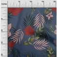thumbnail image 2 of oneOone Polyester Lycra Blue Fabric Florals Craft Projects Decor Fabric Printed By The Yard 56 Inch Wide, 2 of 4