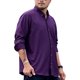 thumbnail image 3 of Oucaili Camisas de vestir para hombre Camisa de negocios de trabajo con botones de manga larga, 3 of 4