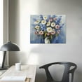 thumbnail image 3 of Nawypu Blue and White Flower Wall Art, Fresh Flowers in vase Canvas Print Nature Scenery Wall Art for Living Room Bedroom Wall Painting Decoration Modern Artwork, 3 of 4