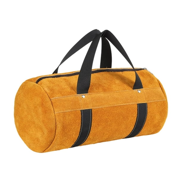 Bolsa de herramientas para electricista, bolso de mano de PU versátil con asa, estuche de transporte para mantenimiento M amarillo