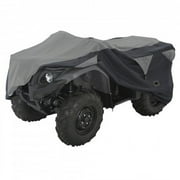 Classic Accessories QuadGear ATV Deluxe Storage Cover, Fits ATVs 80"L x 44"W x 45"H, Large, Black/Grey