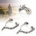thumbnail image 3 of Spurs Decoración de Acero Boot inoxidable de Caballo de Caballo, Espuelas de Botas de Caballos, Doma de Competencia Ecosestre para Abrenamiento de Caballos Equestr, 3 of 7