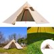 thumbnail image 4 of Tienda de campaña ultraligera para acampar, tipis, impermeable, para cuatro estaciones, con estufa Caqui, 4 of 7