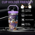 thumbnail image 5 of 30 oz Halloween Tumbler Insulated Stainless Steel - Spooky Goth Ghost Travel Coffee Cup & Water Bottle, Witchy Goth Decor - Cute Ghost Gift For Mom, Dad, Sister - Spirit Halloween Cup, 5 of 6