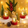 thumbnail image 7 of 3pcs Elk Snowball With Glass Cover Santa Claus Snowball Christmas Decoration LED Lighting Wooden Ornament Christmas Gift, 7 of 7