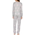 thumbnail image 5 of Conjunto de pijamas de mujer Pijamas de manga larga Pijamas con estampado de estrellas$ Pijamas suaves con bolsillos Traje con estampado de estrellas Adepaton HMHZ1841-4, 5 of 5