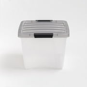 IRIS 32 Qt. Plastic Storage Bins with Lids, Stackable Storage Containers, Totes, 5 Pack
