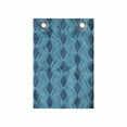 thumbnail image 1 of Abstract Hanging Pocket Organizer, Ethnic Bohemian Concept of Traditional Diamond Shape Ornaments, Printed Polyester Storage Bag with Pockets, 14" x 20", Dark Sky Blue Sea Blue, 1 of 2