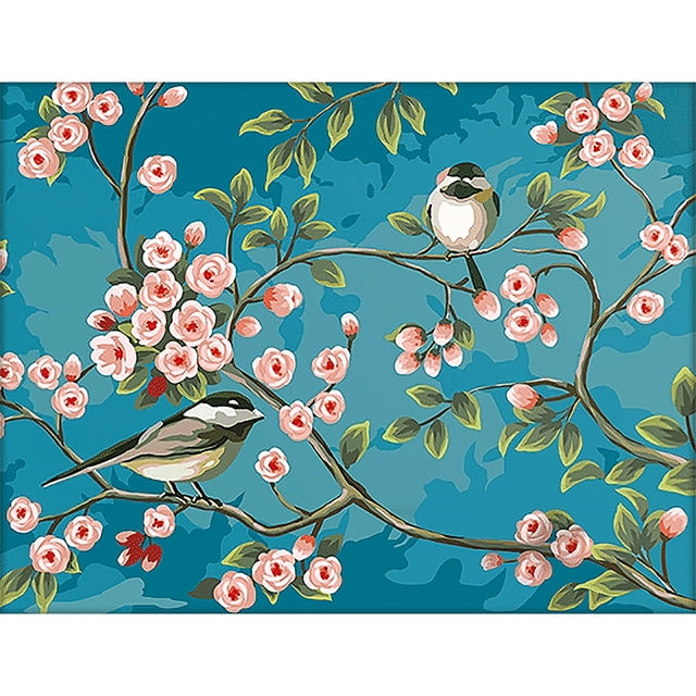 Cuadros Decorativos 11CT impreso completo bordado pájaro flor costura DIY punto de cruz costura JShteea Nuevos Originales