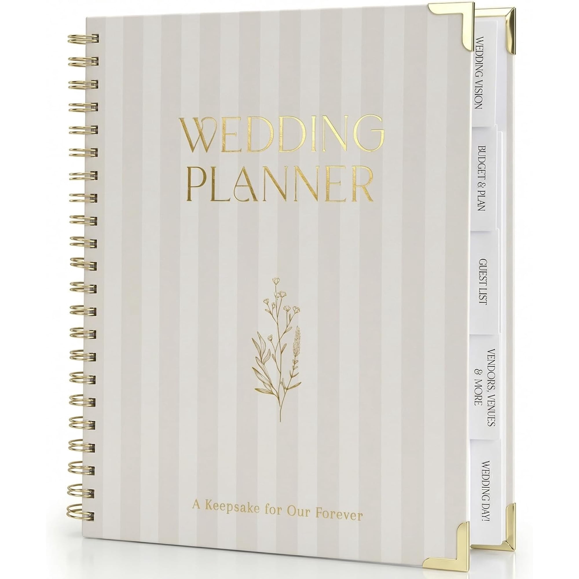 Beautiful Wedding Planner Book and Organizer - Engagement Gift for Couples