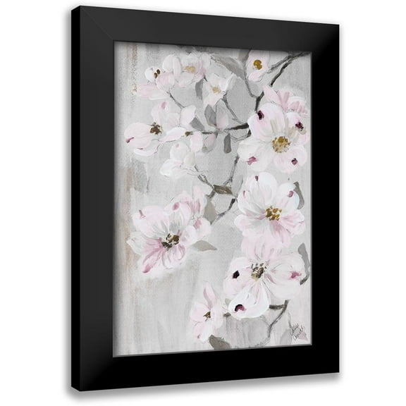 Loreth, Lanie 11x14 Black Modern Framed Museum Art Print Titled - Grey Dogwood II