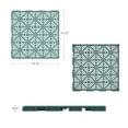 thumbnail image 2 of Pure Garden Set of 6 Deck Tiles for Patios, Decks, and Balconies (Green), 2 of 8