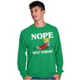 thumbnail image 4 of Dennis The Menace Nope Not Today Men's Long Sleeve Tee T Shirt Brisco Brands S, 4 of 6
