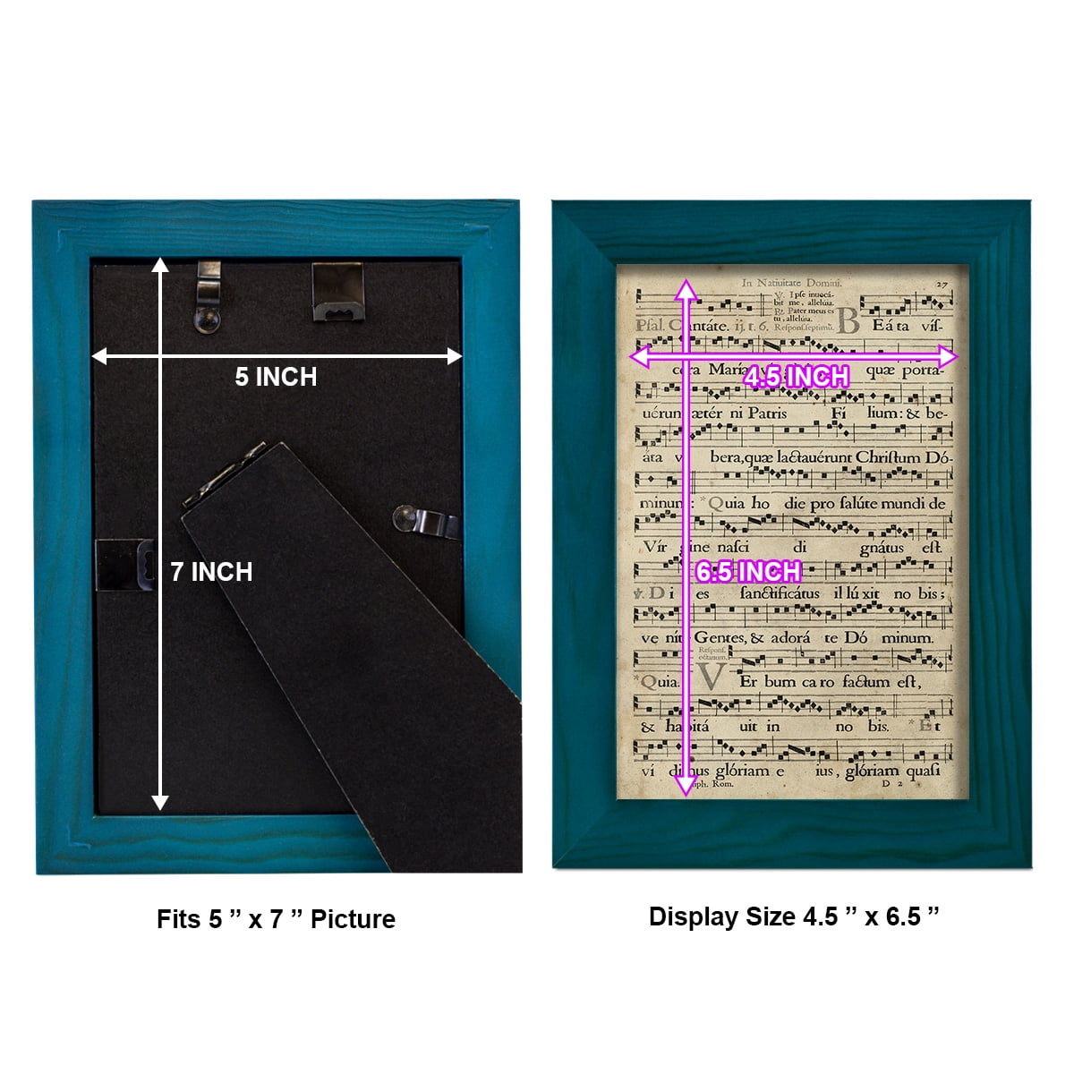 Vellum Songbook IV -Framed Print w/glass-Ocean Blue