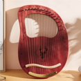 thumbnail image 1 of kurtrusly Portable Lyre Harp 16 String Harp Small Harp Musical Instrument Stable Sound Harp, 1 of 8
