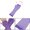 Purple, variant on INSPIRE CHIC Women's Fingerless Mesh 1980s Fancy Dress Party Costume Accessories Fishnet Gloves Short-1Pair Pink