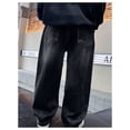 thumbnail image 4 of RUTAYY Toddler Boys Jeans With Elastic Waistband Children Spring/Autumn Denim Trousers Baggy Jeans Cargo Trousers Pants Relaxed Fit Infants Pants, 4 of 7