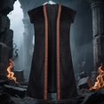 thumbnail image 2 of HOWPAY Halloween Costumes for Men Renaissance Pirate Long Embroidered Vest Medieval Cosplay Outfit Stage Performance Fancy Wear Halloween Costumes S, 2 of 9