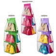 thumbnail image 4 of Jisheng 6 Pockets Handbag Hanging Storage Organizer Wardrobe Closet Bag Hanger, 4 of 8