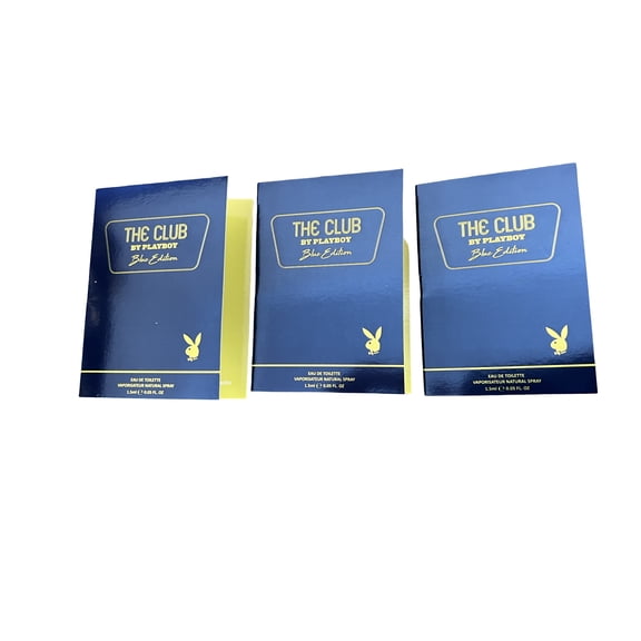 Playboy The Club Blue Edition Mens EDT Spray Mini Set, 3 Pack