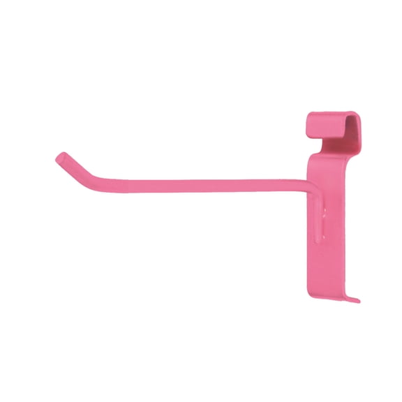 6 inch Hot Pink Peg Hook for Wire Grid - Pack of 50