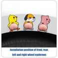 thumbnail image 4 of 2Pcs Car Anti-Collision Stickers PVC Cute Cartoon Animal Car Door Bumper Protector Sticker 3D Silicone Butt Car Anti-Scratch Stickers Type 4, 4 of 9