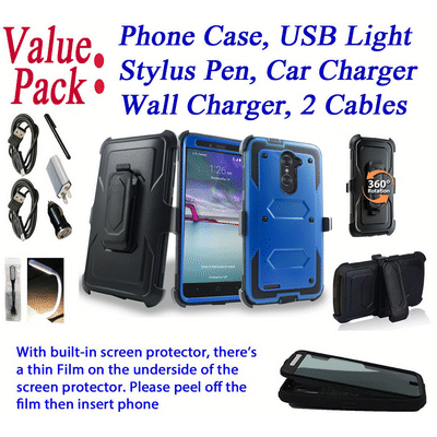 360° Blue Phone Case with Screen Protector for ZTE Ethiopia Ubuy