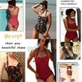 thumbnail image 6 of KISSMODA Vintage Halter Swimsuit Monokini One Piece Swimwear Bathing Suits Small, 6 of 6