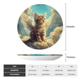 thumbnail image 2 of Gaeub Sunshine Cloud Cute Cat Print Ceramic Plate,Dinner Plates,Bone China Decorative Plates with Display Stand,Art Ceramic Ornaments for Wall Hanging Decoration-6in, 2 of 6