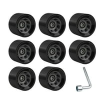 8Pcs Roller Skate Wheels 58*39/32Mm For Double-Row Roller Skates Quad Skateboard Gray (92A) Fangkenuo
