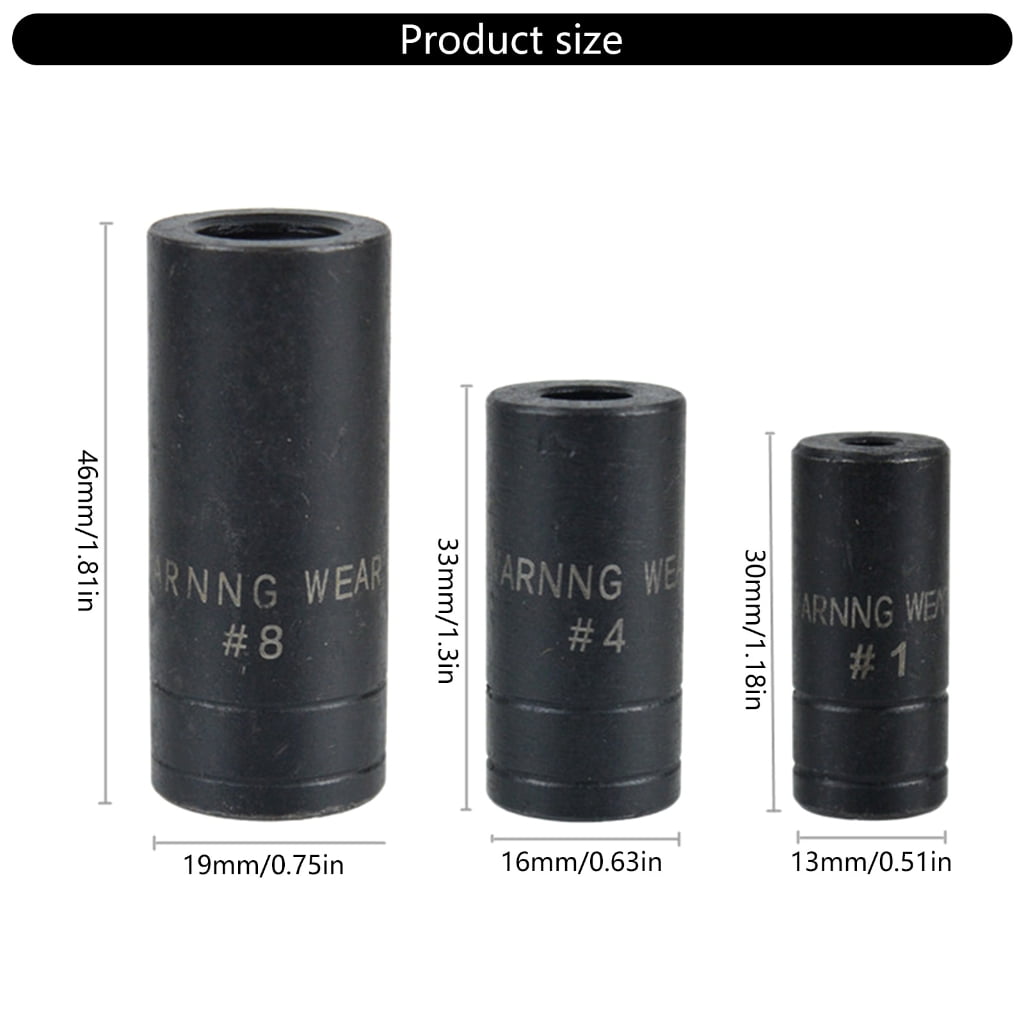 8Pcs Tap Socket Set Deep Impacts Socket Air Pneumatics Socket Wrench Head