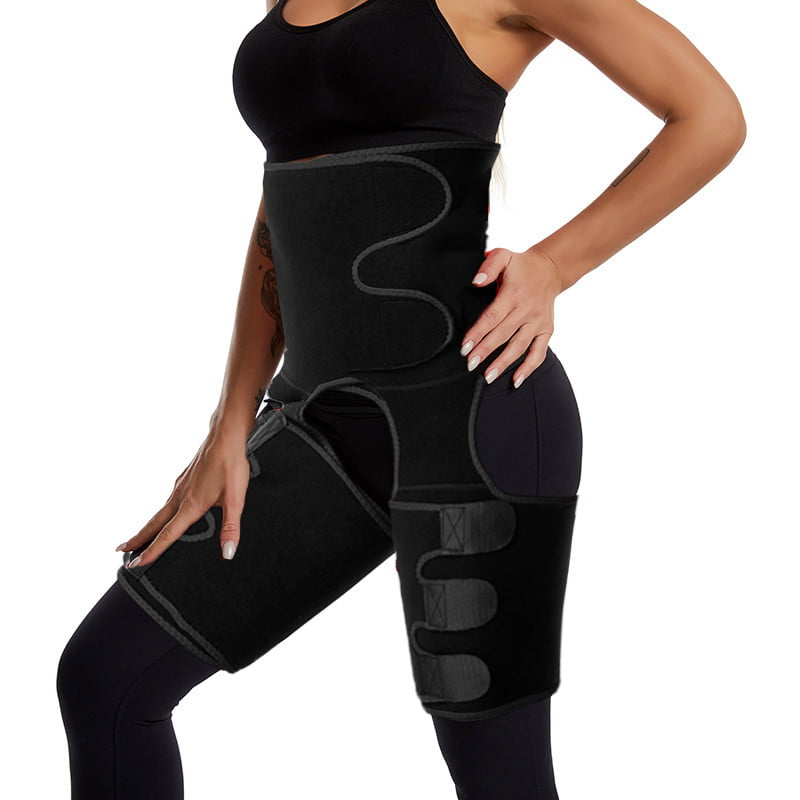 Exercise Belts Butt Lifter Body Shaper Slimming Belt for Weight Loss Everyday Wear FIASON Adjustable Neoprene Sauna Waist Trainer for Women 3-in-1 Waist Thigh Trimmer Hip Enhance Waist Cincher