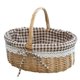 thumbnail image 3 of Cesta de almacenamiento tejida de ratán para llevar a mano Cesta de picnic tejida de mimbre para exteriores Cesta de regalo de mano Cesta tejida de ratán, 3 of 5
