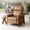 W509-Cocoa, variant on WingBack Recliner Chair, Comfy Armchair PU Leather Living Room Chairs with Wood Legs Adjustable, Camel