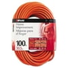 Woods Outdoor Round Vinyl Extension Cord, 14/3 AWG, 100ft, Orange (COC0627)