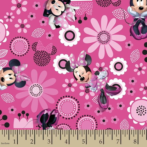 Minnie Mouse Tissu-Minnie shopping 100% coton Quilting et Artisanat 