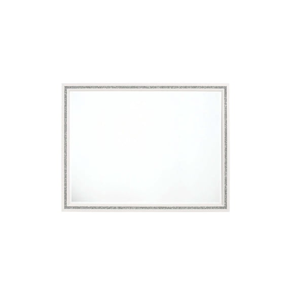 46"x35" Mirror, White Finish