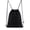 1pc Black, variant on Cotton Canvas Drawstring Backpack Bag Gym Sackpack Sports String Sackpack Storage Gift Bag 2 Pack Black 34.5x40cm Casual