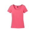 thumbnail image 5 of District Made Ladies Perfect Weight Scoop Tee-4XL (Coral), 5 of 6