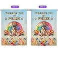thumbnail image 2 of Wagging Tail German Shepherd Celebrates Rainbow Pride Month LGBT LGBTQ+ House Flag 28x40in Double Sided Alsatian Dog Lover Gifts Outdoor Decor - 01003, 2 of 5