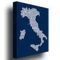 Trademark Art "Italy City Map II" Canvas Wall Art by Michael Tompsett