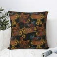thumbnail image 4 of Yiaed Embroidery Chicken Rooster And Sunflowers Print Pillow Covers Super Soft Decorative Square Throw Pillow Covers Case Cushion Covers for Sofa Couch Bedroom Car Decor（No pillow core）-26"x26", 4 of 7