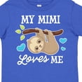 thumbnail image 4 of Inktastic My Mimi Loves Me with Sloth and Hearts Boys or Girls Toddler T-Shirt, 4 of 5