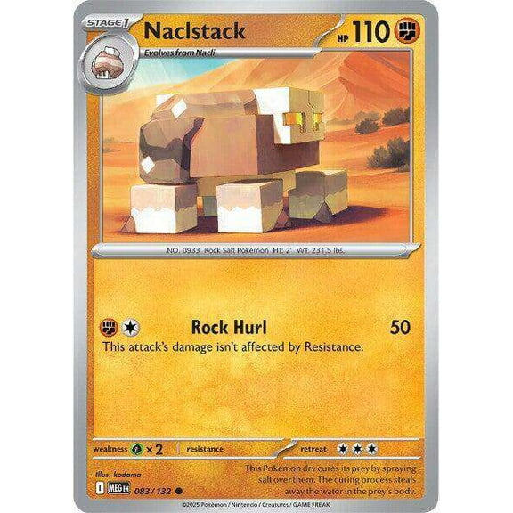 Pokemon ME01: Mega Evolution Common Naclstack #83