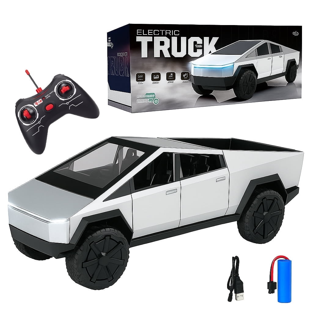 Hot Wheels Toy Power RC 1:10 Tesla Cyber Truck - Walmart.com